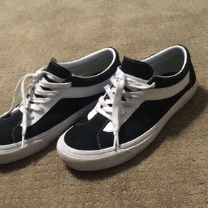 Black and White Thick Stripe Vans